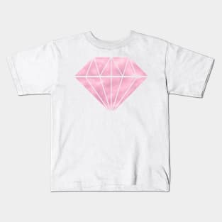 Dusky Pink Diamond Kids T-Shirt